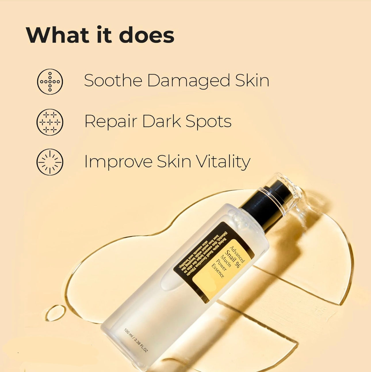 Snail Mucin Face Serum – Anti-Wrinkle & Skin Repair (100ml)