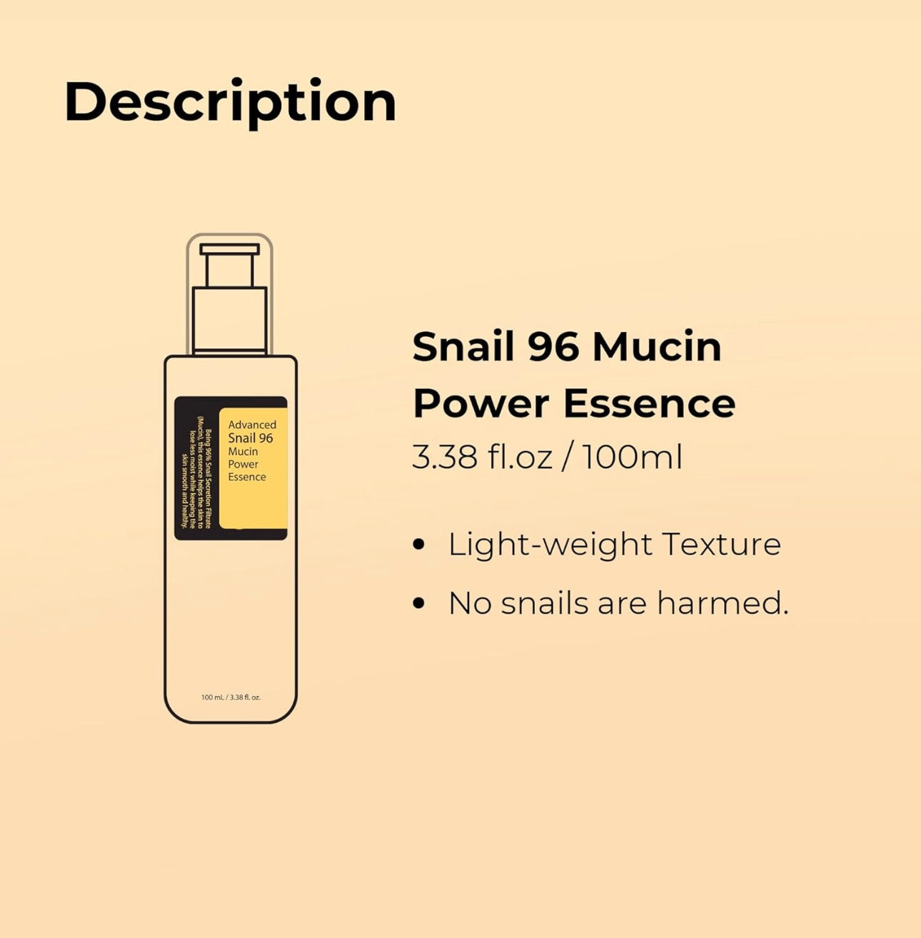 Snail Mucin Face Serum – Anti-Wrinkle & Skin Repair (100ml)
